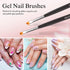 Nail Art Brushes Dual-Head Pen Painting Set, Gel Nail Art Design Tools Include Nail Extension Gel Brush, Liner Brush,