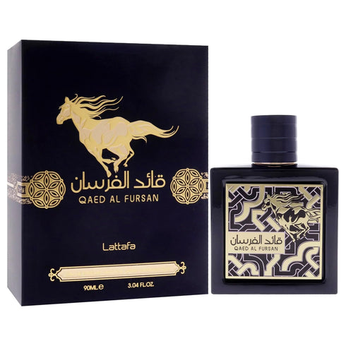 Lattafa Qaed Al Fursan for Men - Eau de Parfum Spray, 3.04 Ounce