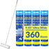 Large Lint Rollers for Carpet, DELOMO Sticky Rollers for Floor, 9.45 in with 3 Extendable Handle for Cleaning Carpets,