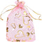 Volanic 100PCS 4X6 Inch Sheer Heart Organza Bags with Drawstring for Christmas Candy Jewelry Party Favors