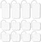 Durable Replacement Pads Compatible with AUVON TENS 7000 TENS Unit, 12 pcs Multiple Sizes