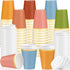 Willinglong 60 Pcs Fall Disposable Paper Cups with Lids 12oz Thanksgiving Coffee Cups
