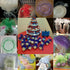 100pcs 9.8 Inch Round Drawstring Organza Bags, Mixed Color Jewelry Candy Pouch for Party Favor Gift Packaging
