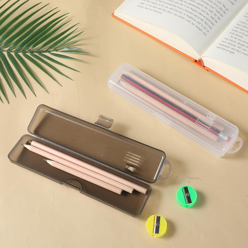Qulkws 2 Pack 8.27 1.85 1.1 inches Toothbrush Case, Portable Clear Toothbrush and Toothpaste Storage Container