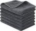 SINLAND Microfiber Cleaning Cloth, Ultra Absorbent Reusable Towel, 12x12 Inch Slate Grey, 6 Pack