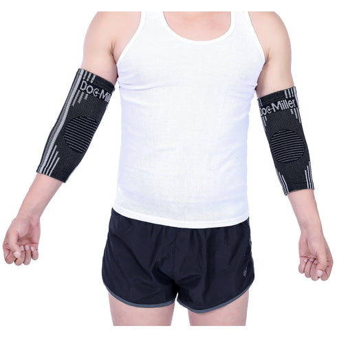 Doc Miller Elbow Compression Sleeve for Tendonitis – 1 Pair Medical Support Arm Brace for Tennis Injuries