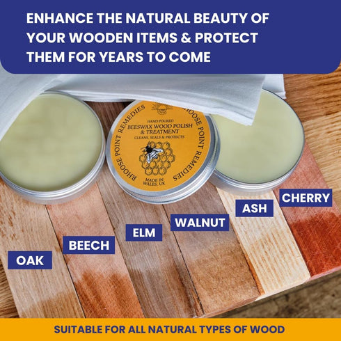 Beeswax Furniture Polish & Conditioner for Wood, Lavender 3.4 Fl Oz, Enhances Natural Beauty, Seals & Protects
