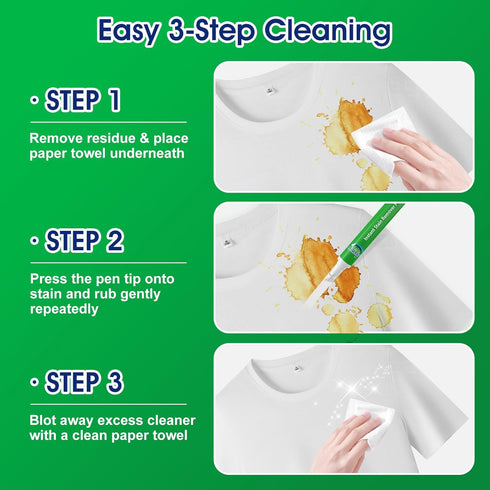 Pixiewink 5 Pack Stain Remover Pens for Clothing, Instant Stain Removal Pen for Clothes, Travel-Friendly Laundry Stain