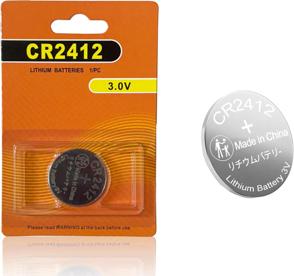 kunying CR2412 Coin Cell Batteries, CR2412 3V Lithium Battery 1 Pack for Car