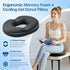 JKNJKN Recommended Donut Pillow Seat Cushion - Memory Foam Cooling Gel Lifting Cushion for Office & Home Chair, Doctor