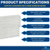 1InTheOffice Multifold Paper Towels (2 Pack) - 1-Ply Paper Hand Towels for Bathroom, 250 Towels/Pack, 9" x 9.45"