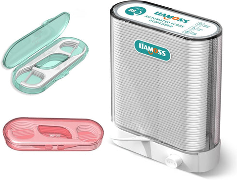 Dental Floss Picks Dispenser - Automatic Pop Out Design, 108 Count Professional Flossers for Oral Care