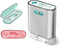 Dental Floss Picks Dispenser - Automatic Pop Out Design, 108 Count Professional Flossers for Oral Care