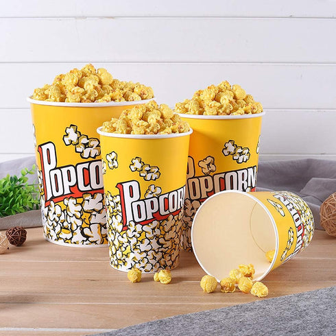 MyLifeUNIT Popcorn Boxes, 32 OZ Paper Popcorn Containers for Party and Movie Night, 20 Pack