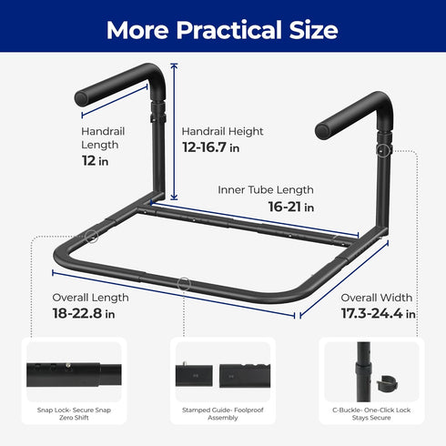 L1 18 Stand Assist Rail for Couch, Chair Stand Assist Aid for Elderly, Elderly Assistance Products, Disabled, Senior