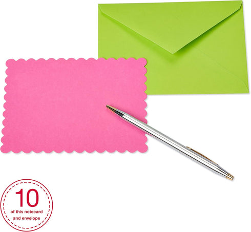 American Greetings Blank Cards with Envelopes, 40-Count, Bright Colors, Patterns and Shapes