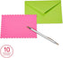 American Greetings Blank Cards with Envelopes, 40-Count, Bright Colors, Patterns and Shapes
