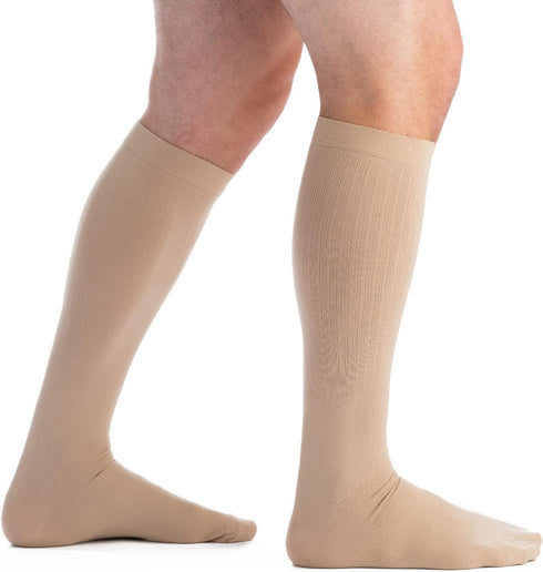 EvoNation Men’s Knee High Compression Socks – 30-40 mmHg Graduated Extra Firm Pressure Garment