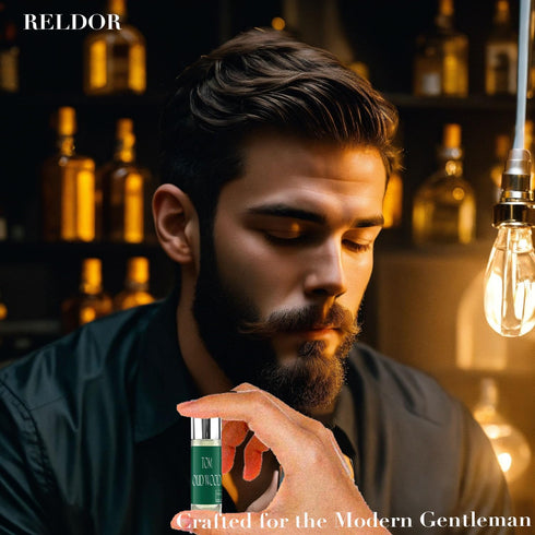 Mens Cologne: Wooded Oriental Roll-On Perfume for Men - Long Lasting Fragrance