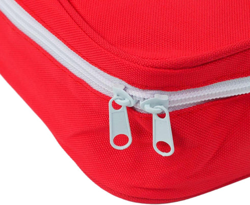 First Aid Kit Empty Medical Storage Bag, Red Trauma Bag for Emergency First Aid Kits, Car Workshop Cycling Outdoors