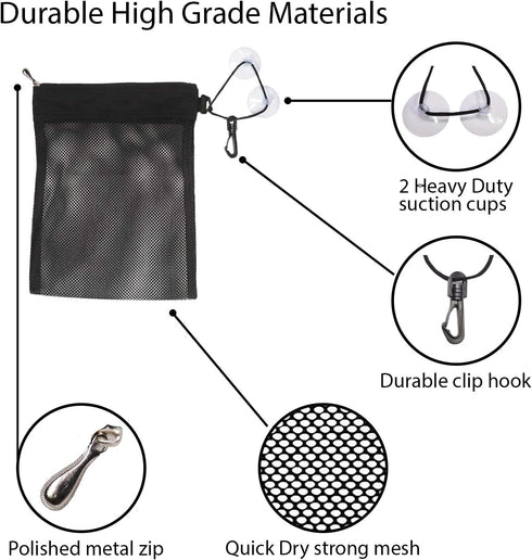 Waterproof Multifunctional Toiletry Shower Bag for Gym, Travel, Business, Portable Hanging Bathroom Caddy