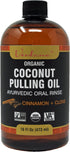 Verdana Organic Coconut Pulling Oil, Big 16 Fl Oz Size, Cinnamon + Clove, Ayurvedic Mouthwash, Alcohol & Fluoride Free