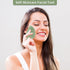 Gua Sha Facial Tools - Natural Jade Guasha Tool for Face, Double Chin & Jawline, Self-Skin Care for Women