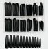 LuckForever 120pc Colored Extra Long Coffin Press on Nails, XL Ballerina False Fake Nails, Full Cover Artificial Nail