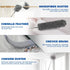 9Pcs Dusters for Cleaning Kit - Extendable Microfiber Duster Tools with 100" Long Pole for Home Use