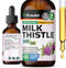 Organic Milk Thistle Tincture - 2 Fl. Oz. Liquid Supplement for Liver Cleanse, Detox & Repair - Vegan, Sugar &
