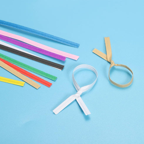 PATIKIL Twist Ties 3.5" Paper Closure Tie for Party Tying Gift Bags, Candy, Bread, Arts Crafts, Pink Pack of 500