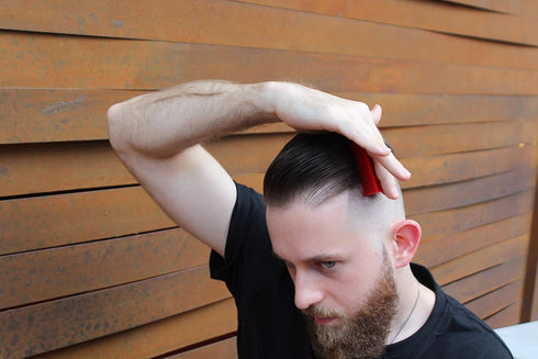 Strong Hold Matte Shine Hair Pomade 3.5oz for Men, Original Natural Fiber Gel, Clay Style for Firm Edge Control