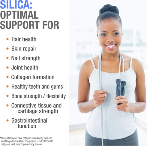 Cellfood Essential Silica Anti-Aging Formula, 4 fl oz - Supports Healthy Bones, Joints, Hair, Skin, Nails, Teeth