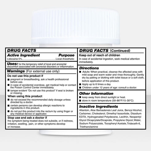 Numb Master 5% Lidocaine Topical Numbing Cream, 2 Pack of 1.25 Oz for Pain Relief