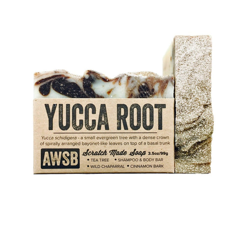 Yucca Root Shampoo & Body Bar Soap with Tea Tree Oil, Vegan, All Natural, Handmade (1 pack)