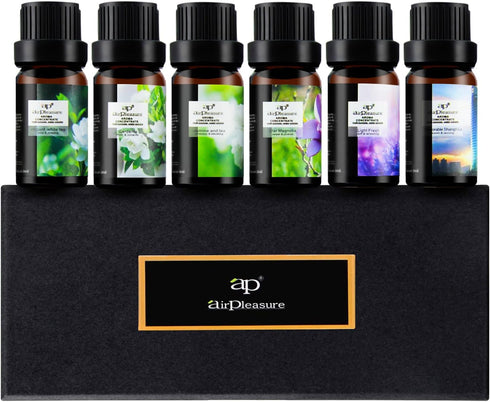 Flower Essential Oils Set, 6x10ml Aromatherapy Oil Gift Kit for Diffuser, Humidifier, Fragrance - Gardenia, Magnolia,