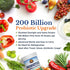 VITALITOWN Probiotics 200 Billion CFUs, 36 Strains, Shelf Stable, Acid & Bile Resistant for Intensive Digestive &