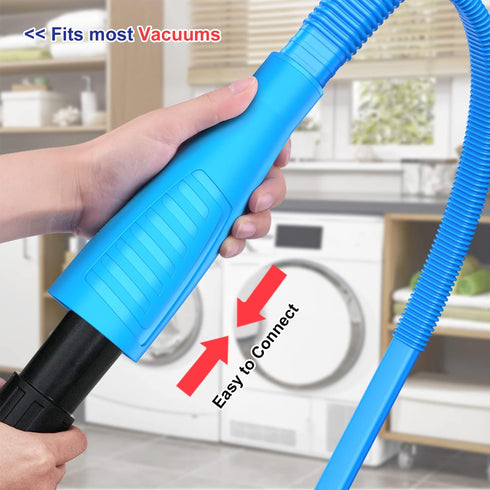 Sealegend 2 Pieces Dryer Vent Cleaner Kit: Flexible Lint Brush Vacuum Hose Attachment & Refrigerator Coil Brush