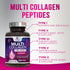 Collagen Peptides for Women & Men, Type I, II, III, V, X, Hydrolyzed Collagen Pills, 120 Capsules, Hair, Skin, Joint
