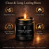 MKCLDE Set, 4 Pack Set Candles for Men Gift Masculine Scented Soy Candles for Men, Leather, Smoke, Oak & Lavender