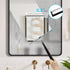 Toncoke 2 1 12 inch in Window Squeegee, Shower Squeegee Window Cleaning Kit with Extension Pole Long Handle Squeegee