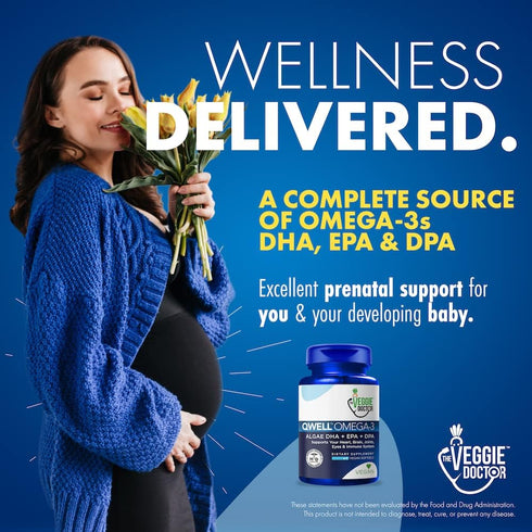 Vegan Omega 3 Supplement - Plant Based Algae Omega 3 Fish Oil Alternative for Heart, Brain, Joint Support