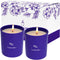 TranquilBliss Lavender Candles for Home Scented, 8 oz Scented Candles Present, Purple Jar