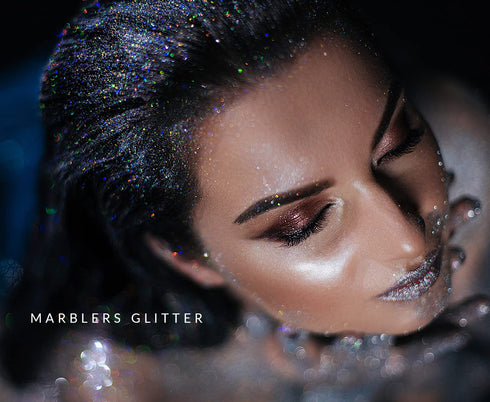 MARBLERS Holographic Glitter Mixed 8 Color Set, 4oz (112g) | Non-Toxic, Vegan, Cruelty-Free | Nail Art, Makeup, Craft