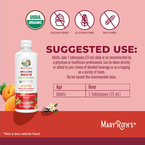 Immune 15.22 Oz MaryRuth Organics Multivitamin for men | Sugar Free mens Multivitamin | Liquid Vitamins for men |