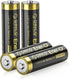 ORICO Ener-G Rechargeable AA Lithium Batteries, Long-Lasting Battery Life, 1.5V, 1500 + Charge