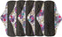 Sigzagor 5 Pieces Charcoal Bamboo Mama Cloth/Menstrual Pads/Reusable Sanitary Pads (Swirl Purple, Regular
