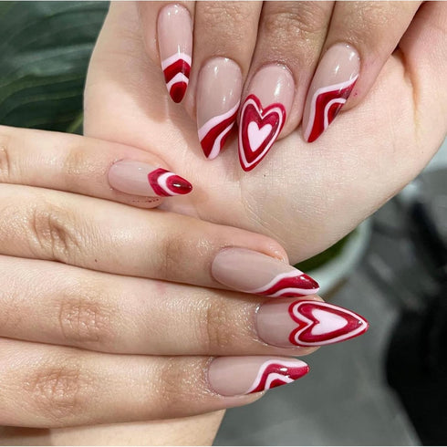 NABulous Nails Medium Almond Nail Tips, 600Pcs Pre-shaped Full Cover Gel Tips for Nail Extension DIY Salon