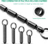 TISUR Keychain Pill Holder, Portable Waterproof Titanium Pill Organizer for Daily Travel - Black