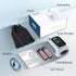 Vibeat Bluetooth Fingertip Pulse Oximeter, Blood Oxygen Saturation Monitor with Finger O2 Meter, Batteries, Lanyard